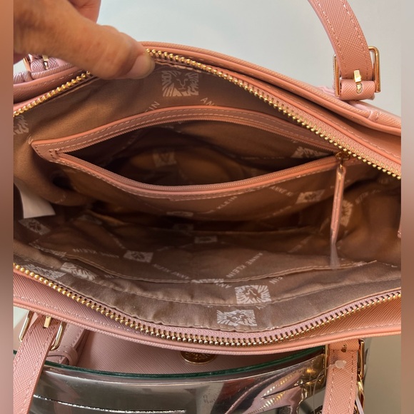 NWT!! Anne Klein Tote Purse in this Rose Color. Comes with additional wallet’s. - Picture 6 of 9